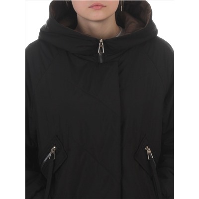 8008 BLACK Куртка демисезонная женская (100 гр. холлофайбер)