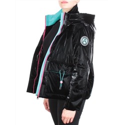 D003 BLACK Куртка демисезонная женская (100 гр. синтепон)