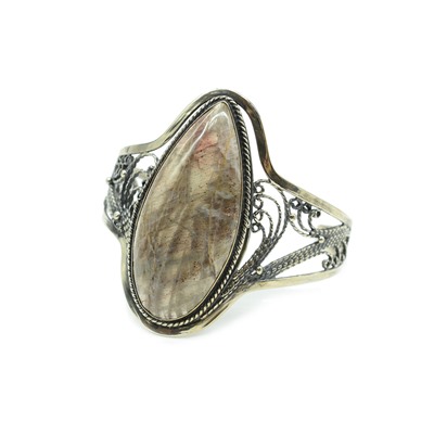 Браслет из солнечного каменя "Капля", 18,5 см.