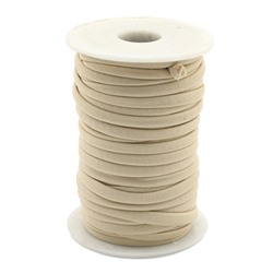 Шнур для плетения нейлоновый 5*2мм цв.бежевый.