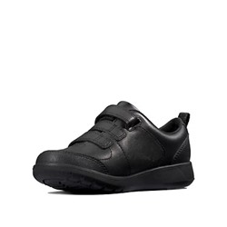 Kids' Leather Riptape School Shoes (Kid size 10-2.5)