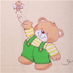 Постельное бельё BABY За медом бежевый 112х147см, 110х150см, 60х60см, бязь 120г/м, , хлопок 100%