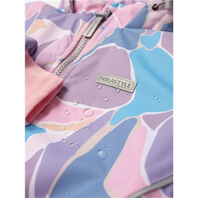 Комплект утеплённый для девочки NIKASTYLE 7м1425 Розовый серый