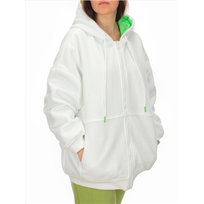 2560 WHITE/GREEN Худи женское (50 гр. синтепон)