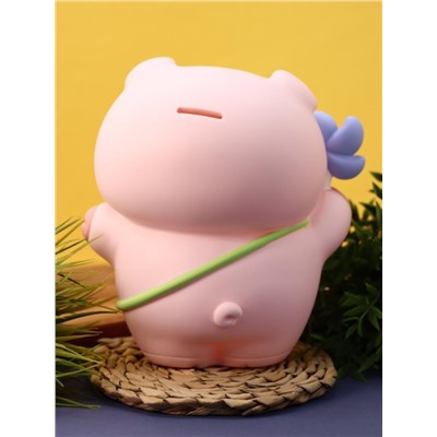 Копилка «Pig carrot bag», pink (24 см), пластик