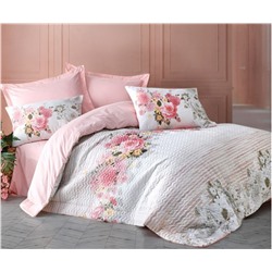 2 сп. Евро 4-х Сезонный КПБ со Стеганным Пододеяльником Ranforce Complete Set MODELINE cotton box