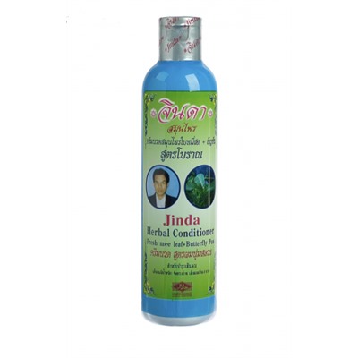 Травяной кондиционер для роста и против выпадения волос Jinda с баймисотом и анчаном, 250 мл