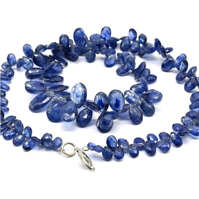 Бусы из Кианита огранка, 46см, 44,8г