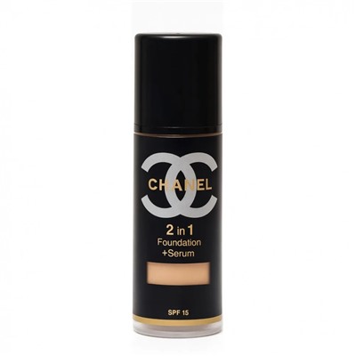 Тональный крем Chanel 2 in 1 Foundation + Serum SPF 15 #55 Beige