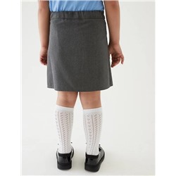 Girls' Embroided School Skirt (2-18 Yrs)