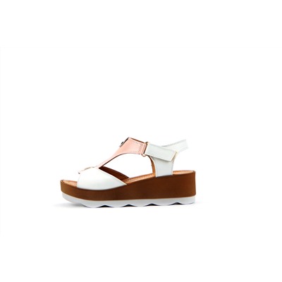 Босоножки ED'ART 2001.228'be.white-pink R