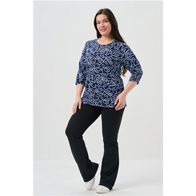 Женская блузка 21621 / синий