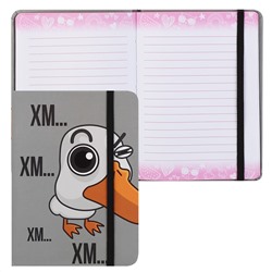 Записная книжка А6 64л лин Гусь Гагарик на резинке тв обл КОКОС 242396/12/Китай