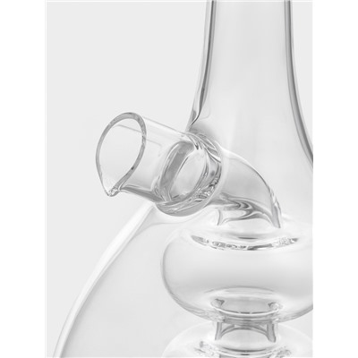 Бутылка для соусов и масла 2 в 1 «Фьюжн. Спираль», 450/50 мл, 11.5×9×17.5 см, стекло, прозрачная
