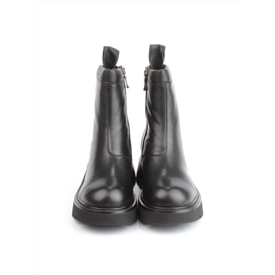 04-M3-L860 BLACK Ботинки зимние женские (натуральная кожа, натуральный мех)