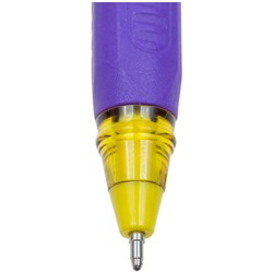 Ручка шариковая Triangle 110 Color, узел 0.7 мм, чернила синие, грип, МИКС