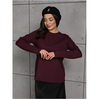 Лонгслив "Классик" Бордо