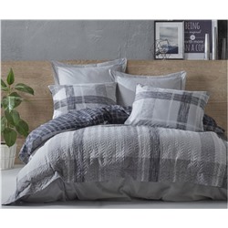 2 сп. Евро 4-х Сезонный КПБ со Стеганным Пододеяльником Ranforce Complete Set MODELINE cotton box