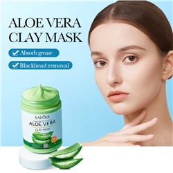Глиняная маска с алоэ вера для очистки пор SADOER Aloe Vera Clay Mask, 100гр