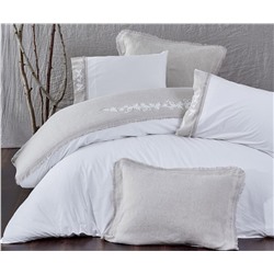 2 сп. Евро Комплект Постельного Белья Cotton Saten Miya Çift - EcoCotton