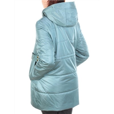 22-309 GREY-GREEN Куртка демисезонная женская AKiDSEFRS (100 гр. синтепон)