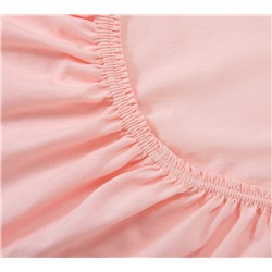 Простыня трикотажная на резинке розовый Текс-Дизайн