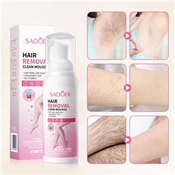 Крем-мусс для удаления волос SADOER Hair Removal Clean Mousse, 100 мл