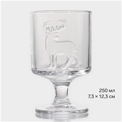 Бокал «Рудольф», 250 мл, 7.5×12.3 см, стекло, прозрачный