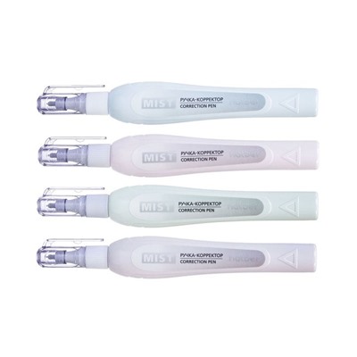 Ручка-корректор Hatber Mist  7ml с гибрид.наконечником с колпачком и клипом  в картонной Дисплей-витрине
