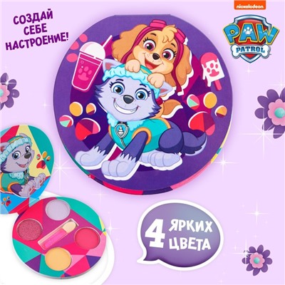 Тени для девочки PAW PATROL  "Эверест" 4 цвета по 1,3 гр, аппликатор