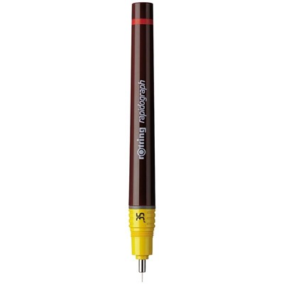 Рапидограф Rotring 0.35 мм,  пластик. корпус, картридж с чернилами