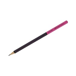 Карандаш ч/г Faber-Castell "Grip 2001 Two Tone", HВ, заточен., черный/розовый