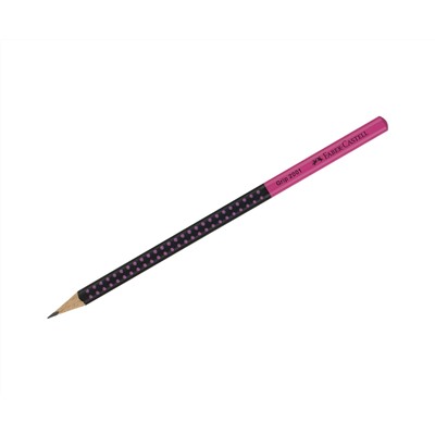Карандаш ч/г Faber-Castell "Grip 2001 Two Tone", HВ, заточен., черный/розовый