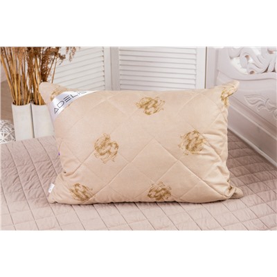 Подушка "Верблюд" тик на молнии лебпух+вербл,стег,лента,сумка(Н)