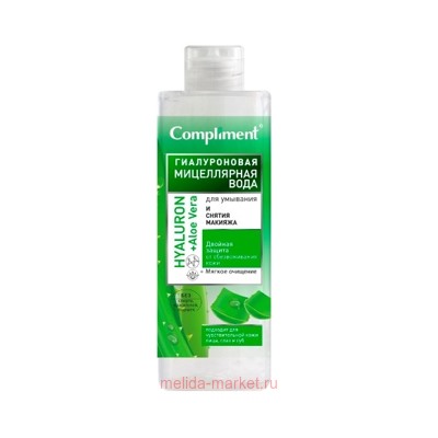 Compliment Мицеллярная Вода HYALURON+Aloe Vera 500 мл
