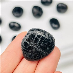 Радуга Самоцветов Галтовка из черного Турмалина "Шерл"