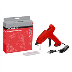 Клеевой пистолет, 11 мм, 40 (100) Вт, 18 г/мин, выключатель и индикатор напряжения Matrix