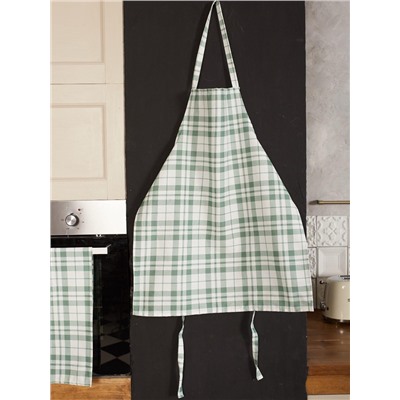 Фартук "Этель" Eucalyptus (клетка) 60х70см, 100% хлопок,саржа 190 гр/м2