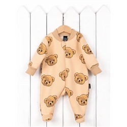 Комбинезон на стопе Baby Boom К239/17-Ф Мишки на бежевом