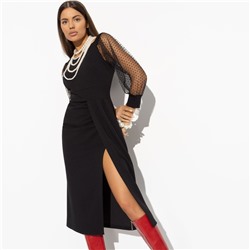 Платье с высоким разрезом на запах, Смотрите на меня