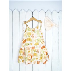 Комплект для девочки Baby Boom КД366/1-К Риф платье + косынка
