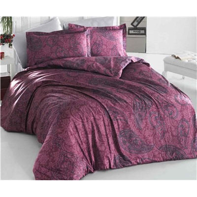 2 сп. Евро Комплект Постельного Белья Cotton Saten Aryan - Altınbaşak