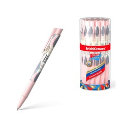 Ручка шариковая автоматическая ErichKrause ColorTouch Matic&Grip Flora 0.7, цвет чернил синий