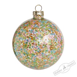 Шар "Цветная глазурь" (стекло) 8 см