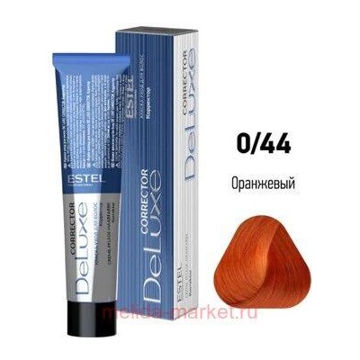 ESTEL DE LUXE 0/44 Краска-уход оранжевый (Correct)