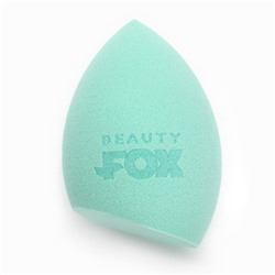 УЦЕНКА Спонж-капля скошенный «BEAUTY FOX», увеличивается при намокании, цвет изумрудный