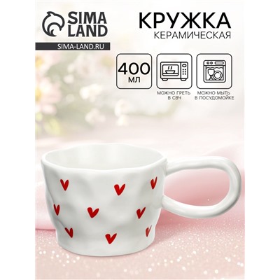Кружка керамическая Love, 400 мл