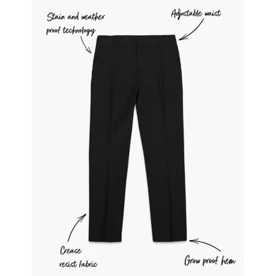 Boys' Skinny Leg School Trousers (2-18 Yrs)