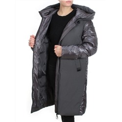 2235 GREY-GREEN Пальто женское зимнее AKIDSEFRS (200 гр. холлофайбера)