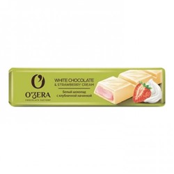 Батончик OZera white с клубничной начинкой 45 г (упаковка 30 шт) /Озерский Сувенир
